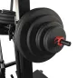 Preview: Body-Solid vertikale Beinpresse GVLP – beladene Scheibenaufnahme im Detail