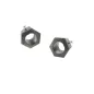 Preview: Hexagon-Verschlüsse 50 mm mit Knebel, 1 Paar