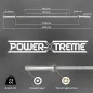 Preview: Technik-Langhantelstange Aluminium 50 mm, 183 cm – Bild 2