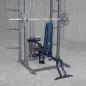 Preview: Body-Solid GLEG im Power Rack – Schulterdrücken-Position