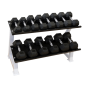 Preview: Power-Xtreme Hex-Kurzhantel-Set gummiert, 2,5 kg Abstufung