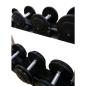 Preview: Power-Xtreme Kurzhantel-Set Guss mit Gummi-Endkappe, 2,5 kg Abstufung – Ansicht 8