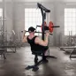Preview: Training an der Body-Solid GLM-85B: Latziehen an der Latzugstation mit Scheibenaufnahme und Hantelscheiben