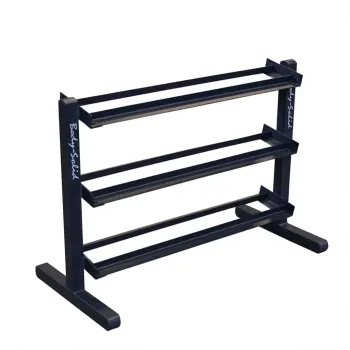 Preview: Body-Solid Kurzhantelablage GDR-363B Black Edition – Frontansicht