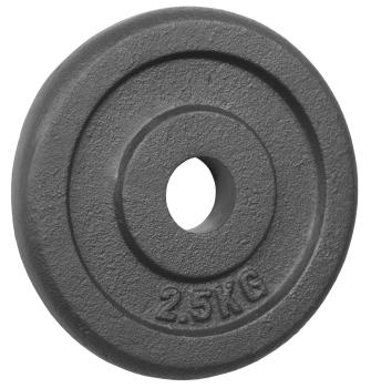 Gusseiserne Hantelscheibe 2,5 Kg - 30/31mm