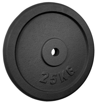 Gusseiserne Hantelscheibe 25 Kg - 30/31mm