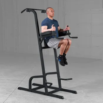 Body-Solid Kniehebe- Klimmzug- Dipständer GVKR-82B Black Edition – Knieheben