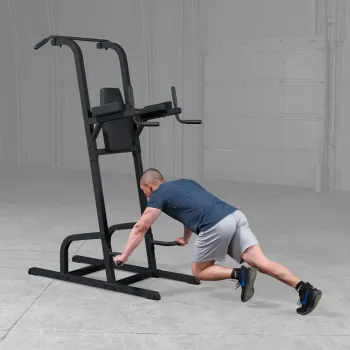 Body-Solid Kniehebe- Klimmzug- Dipständer GVKR-82B Black Edition – Liegestütze