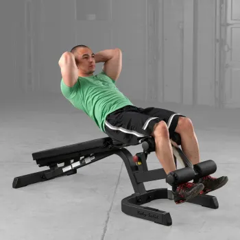 Preview: Body-Solid Kombibank Profi GFID-71B Black Edition – Sit-ups negativ