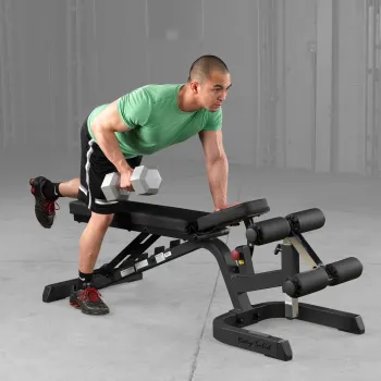 Body-Solid Kombibank Profi GFID-71B Black Edition – einarmiges Rudern