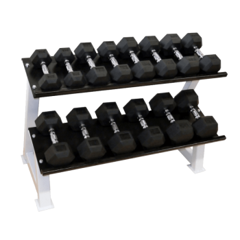 Power-Xtreme Hex-Kurzhantel-Set gummiert, 2,5 kg Abstufung