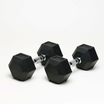 Preview: Power-Xtreme Hex-Kurzhantel-Set gummiert, 2,5 kg Abstufung – Ansicht 4