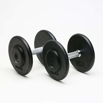 Preview: Power-Xtreme Kurzhantel-Set Guss mit Gummi-Endkappe, 2,5 kg Abstufung – Ansicht 4