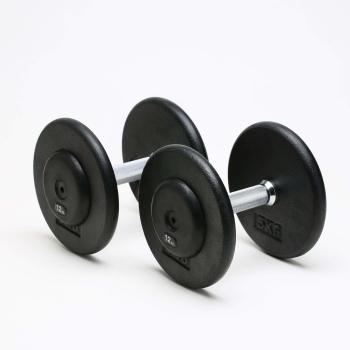Power-Xtreme Kurzhantel-Set Guss mit Gummi-Endkappe, 2 kg Abstufung – Ansicht 5