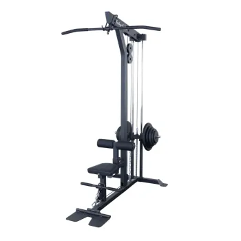 Body-Solid Latzug- und Ruderstation GLM-85B Black Edition – Gesamtansicht