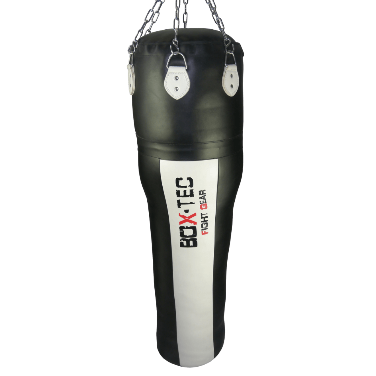 BoxTec Boxsack Uppercut black and white aus Kunstleder gefüllt mit