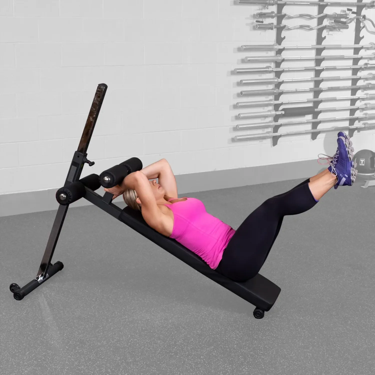 Body-Solid Bauchtrainer GAB-60B Black Edition – Beinheben flach