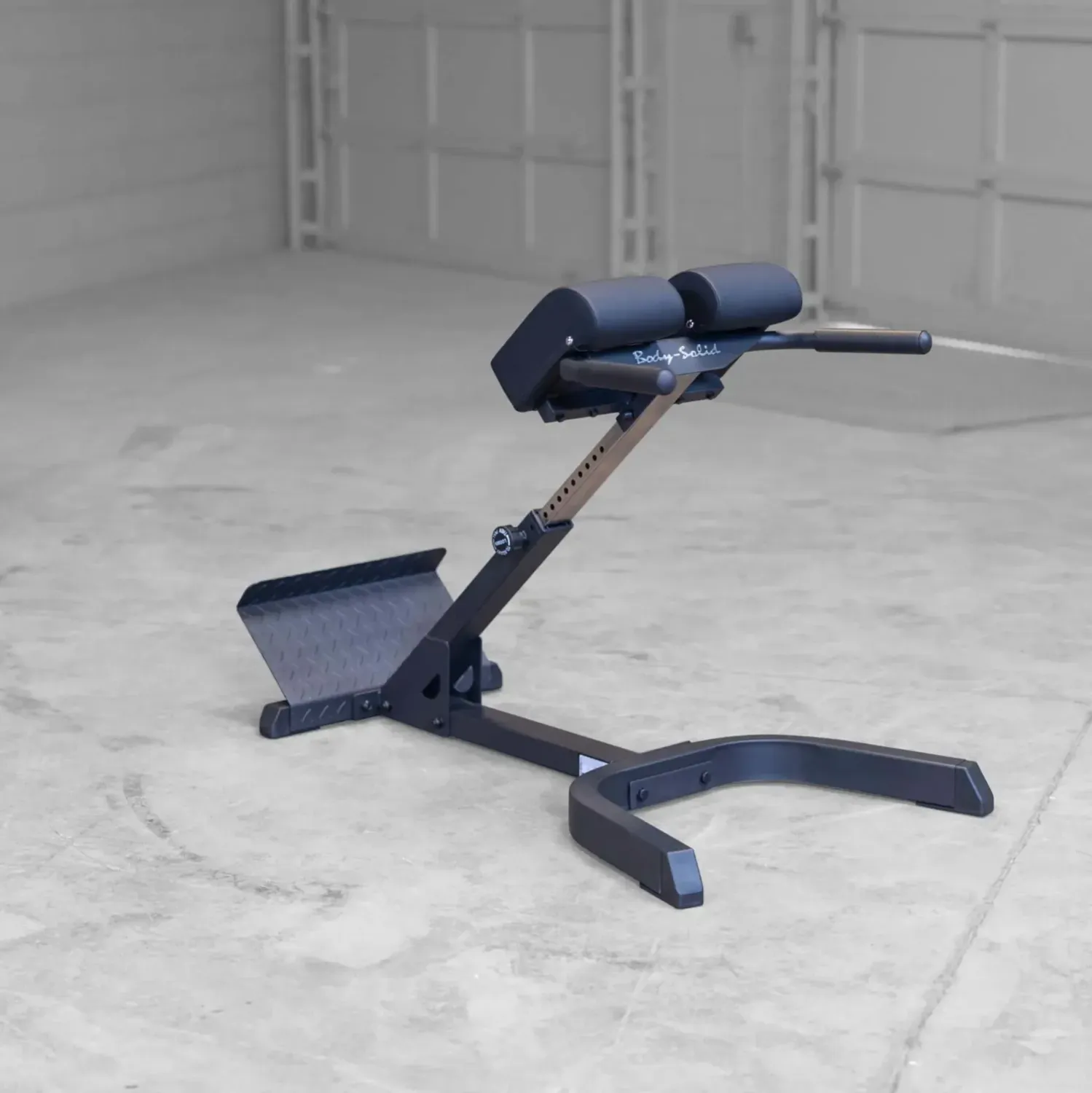 Body Solid Hyperextension Rückenstrecker 45° Profi GHYP-345B Black Edition – Bild 7