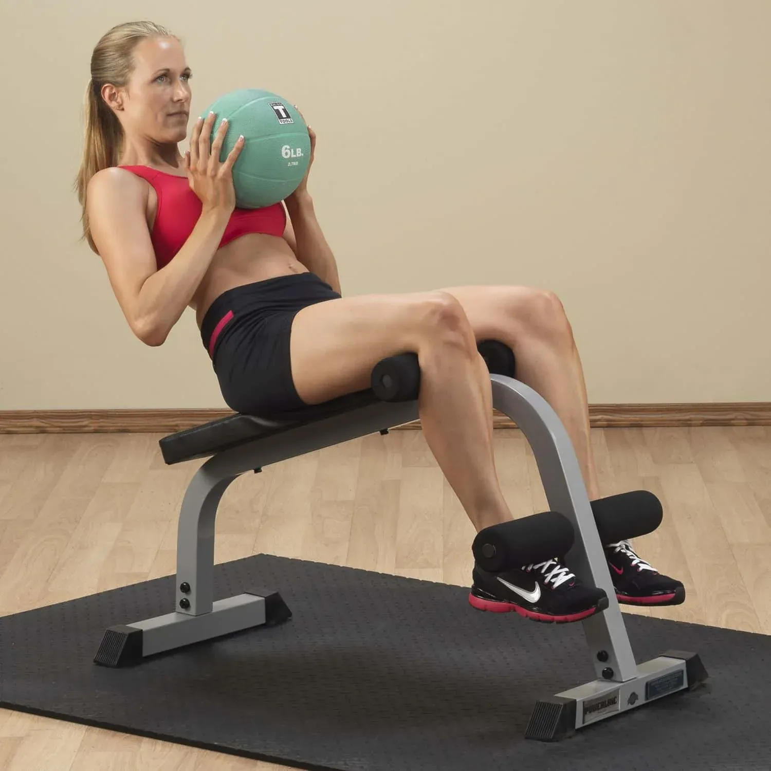 Powerline Bauchtrainer PAB-139X – Crunch mit Medizinball
