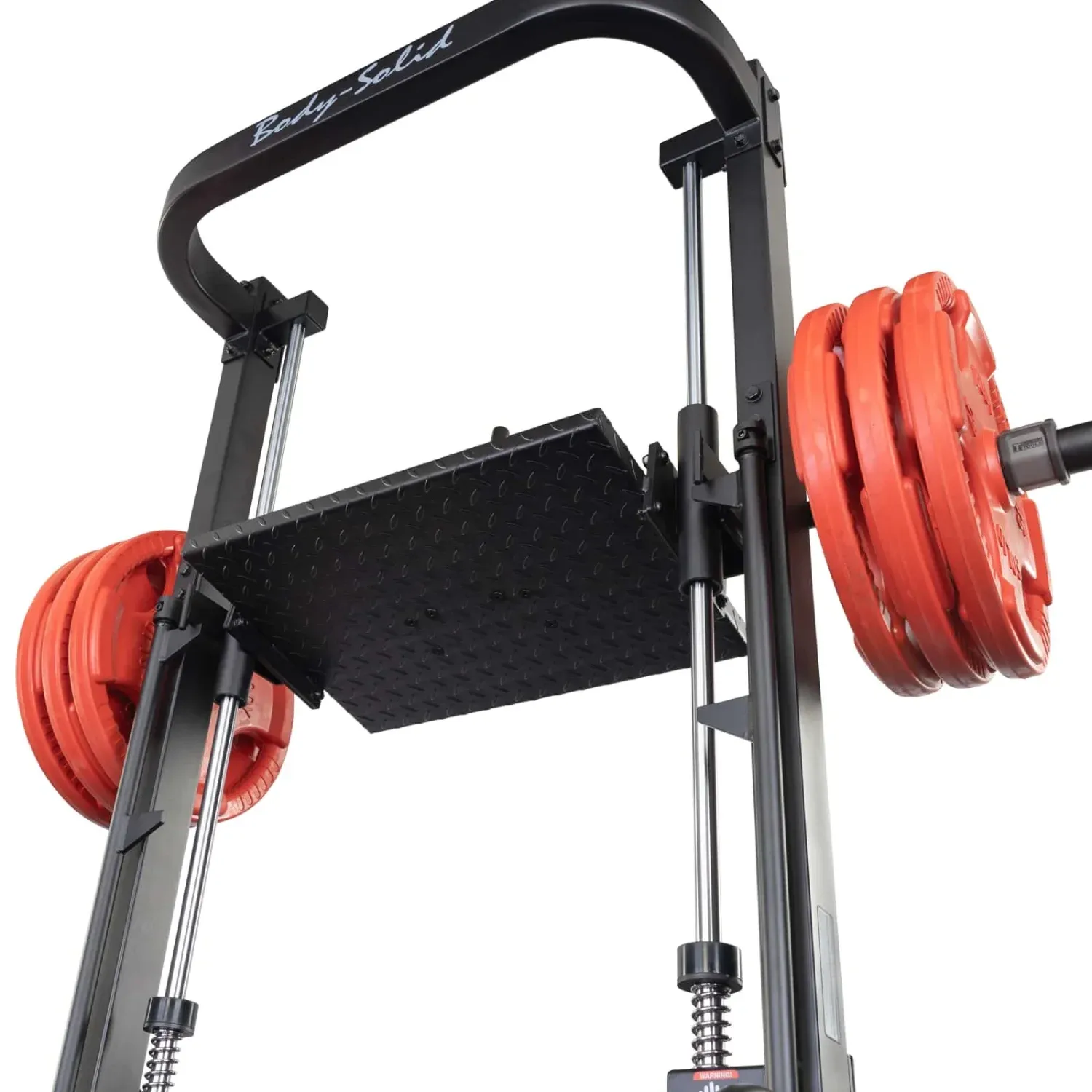 Body-Solid vertikale Beinpresse GVLP – Fußplatte mit Rautenstruktur