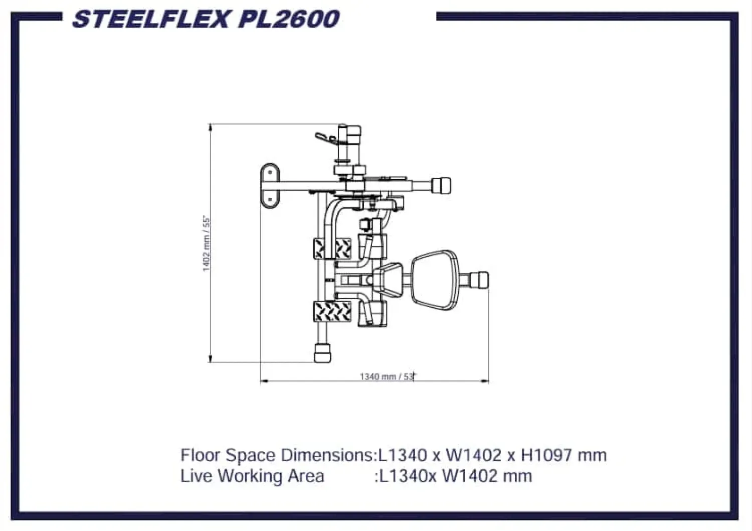 Bizeps- und Trizepsmaschine PL2600 Plate-Load2 – Ansicht 5