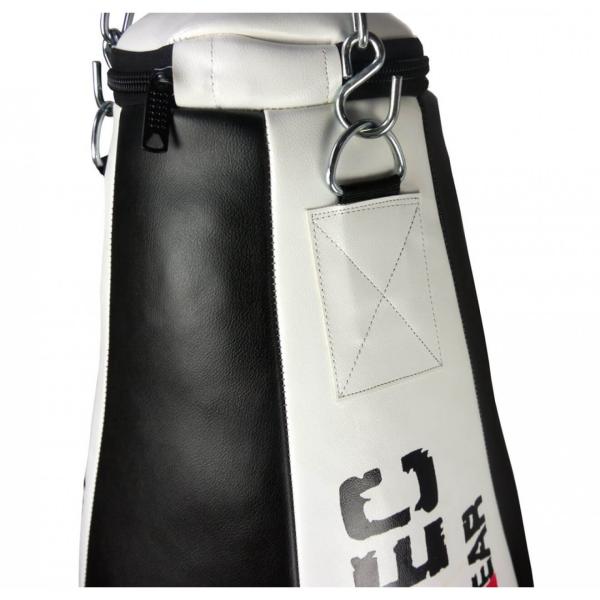 BOX-TEC Maisbirne Black and White aus Kunstleder gefüllt mit Textilien BT-BW-MB Detail 01