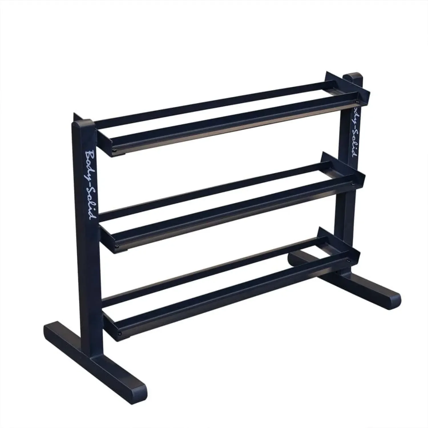 Body-Solid Kurzhantelablage GDR-363B Black Edition – Frontansicht