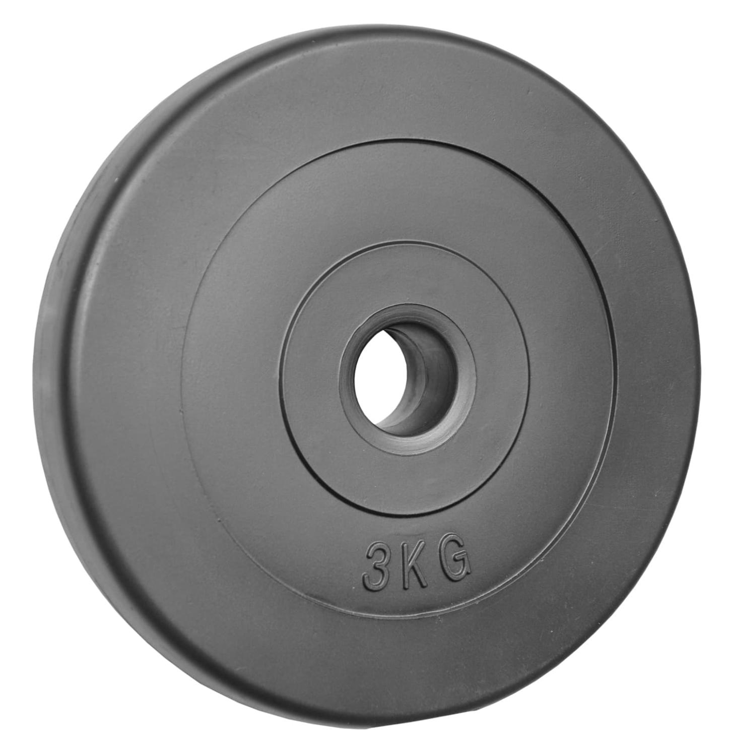 Hantelscheibe 3 Kg - 30/31mm - Sand-Beton gefüllte