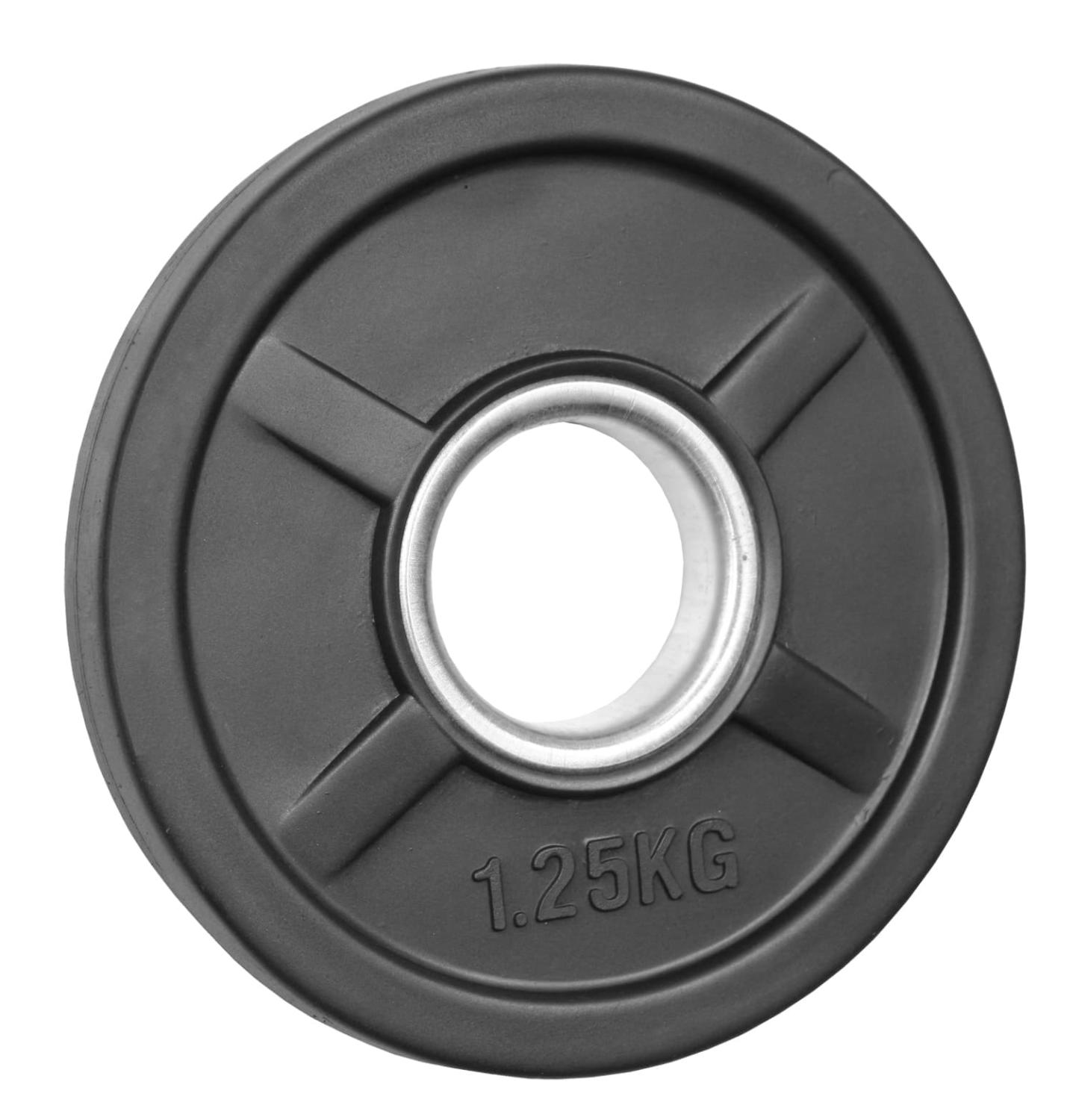 gummierte Hantelscheibe 1,25 Kg - mit Griffe - 50/51mm