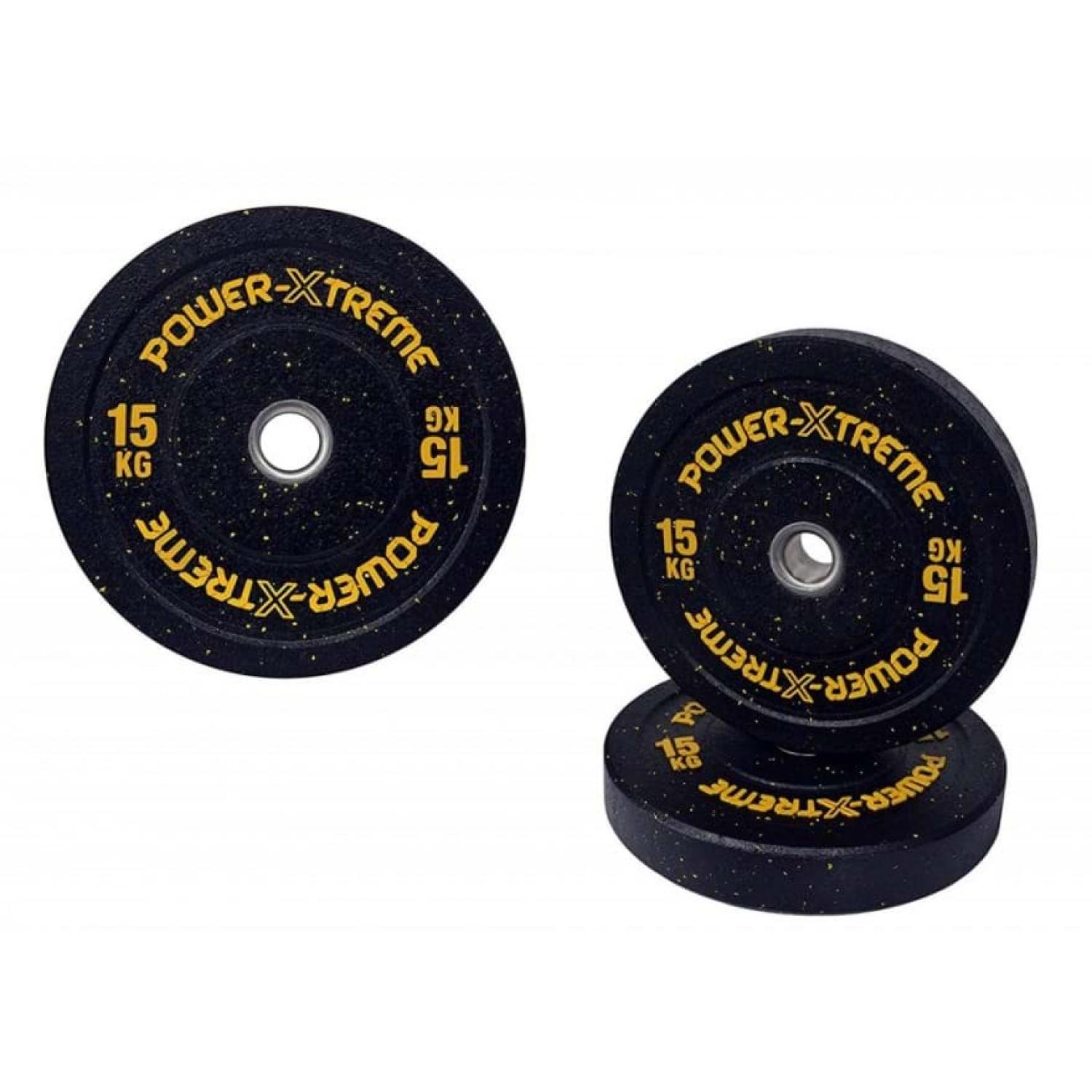 Bumper Plate - farbcodierte Gummi Hantelscheibe 15 Kg - 50/51mm