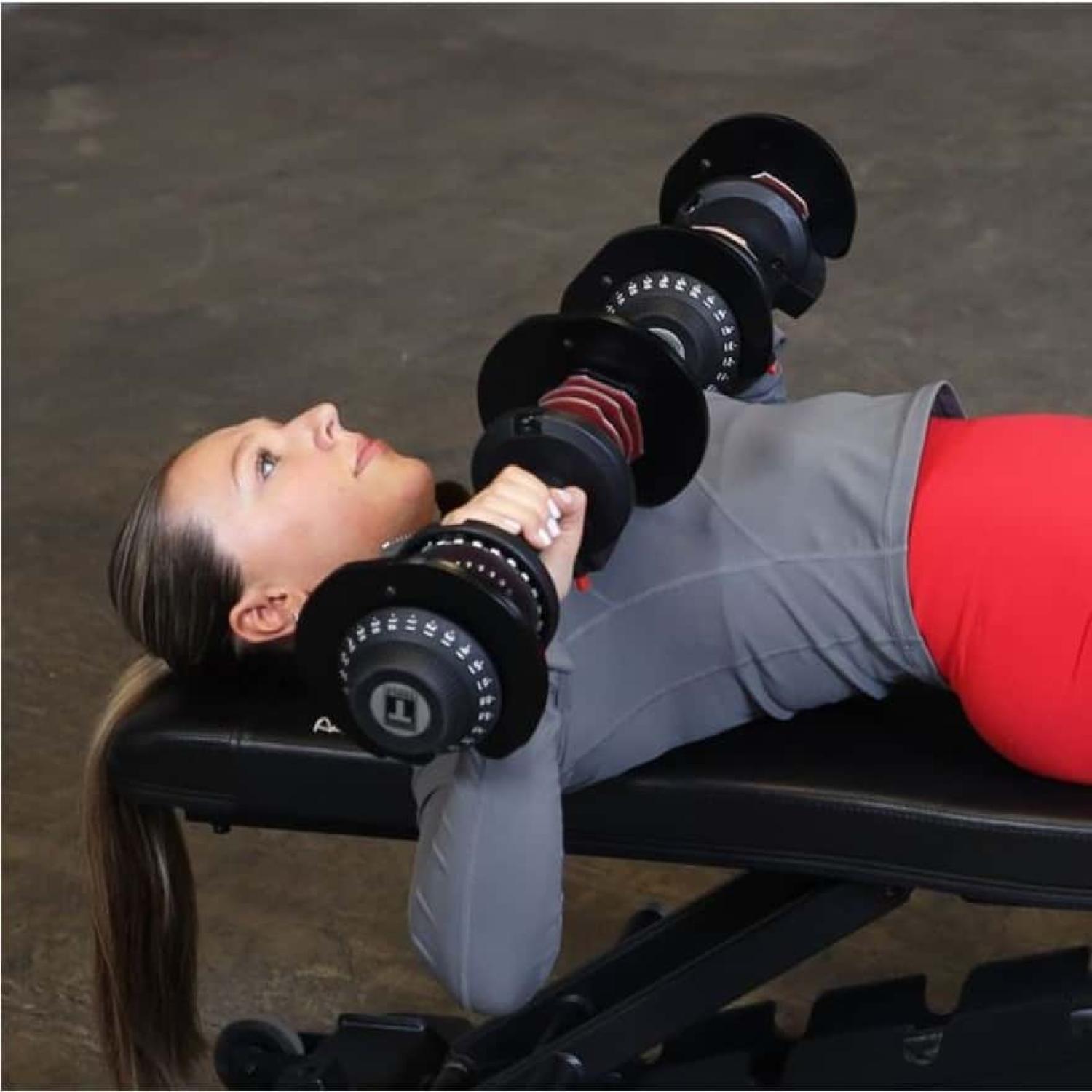Body-Solid SDBX-132 verstellbare Kurzhanteln 5–30 kg – Ansicht 6