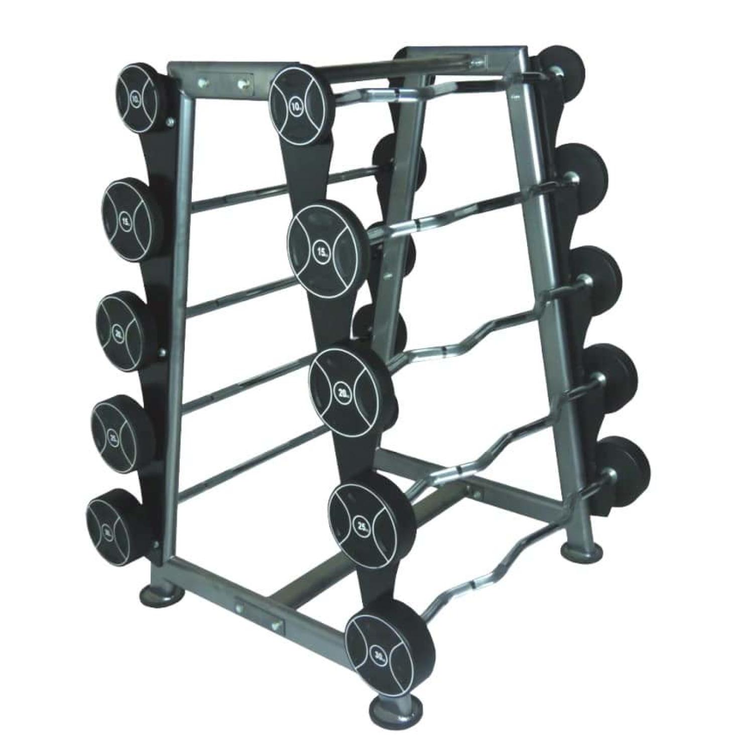 Power-Xtreme Kompakt-Langhantel-Set PU, 5 kg Abstufung – Ansicht 4