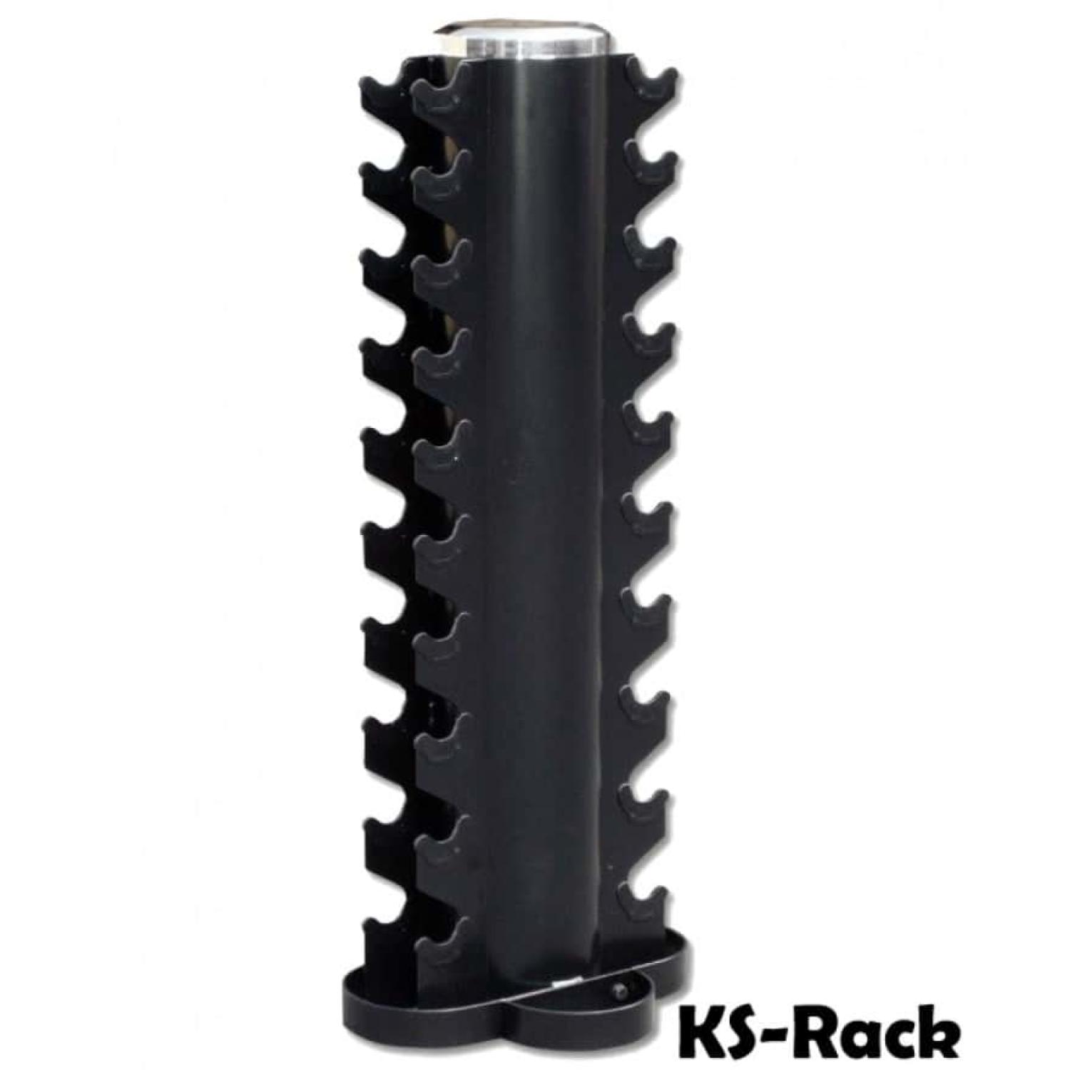 Power-Xtreme Hex- & Chrom-Kurzhantel-Set 1–10 kg mit Ständer – Ansicht 10