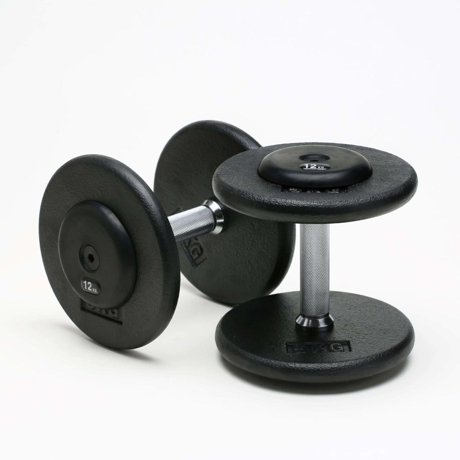 Power-Xtreme Kurzhantel-Set Guss mit Gummi-Endkappe, 2 kg Abstufung – Ansicht 2