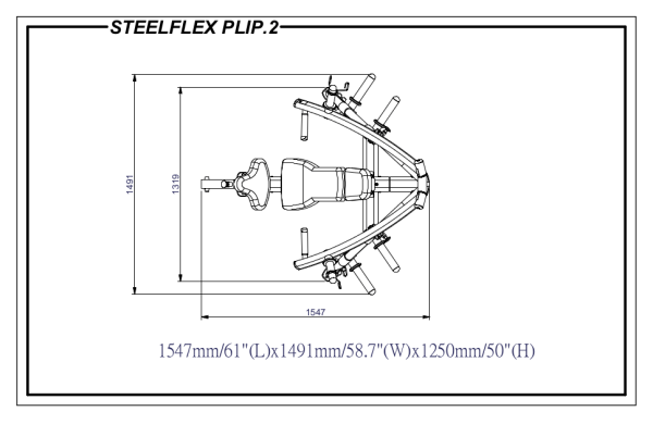 Steelflex Plate Load Isolateral Schrägbank PLIP Detail 01